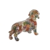 Deko-Figur Home ESPRIT Bunt Hund Mediterraner 21 x 6 x 12 cm (2 Stück)