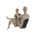 Figură Decorativă Home ESPRIT Bej Yoga 20 x 10 x 50 cm
