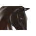 Okrasna Figura Home ESPRIT Črna Temno rjava Konj 27 x 13 x 42,5 cm