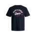 Heren-T-Shirt met Korte Mouwen Jack & Jones JJELOGO TEE SS 12246690 Marineblauw