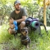 Två i en-flaska med vatten och matbehållare för husdjur Pettap InnovaGoods