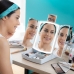 Skladacie LED zrkadlo 3 v 1 s organizérom na make-up Panomir InnovaGoods