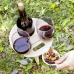 Zewnętrzny przenośny składany stół na wino Winnek InnovaGoods