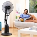 Ventilator nebulizator cu picior, cu telecomandă InnovaGoods Mistinn Negru 90 W 2,8 L