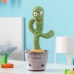Šokantis kalbantis pliušinis kaktusas su muzika ir įvairiaspalviu LED Pinxi InnovaGoods