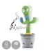 Dancing Talking Plush Cactus with Music and Multicolour LED Pinxi InnovaGoods