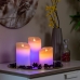 Πολύχρωμα Κεριά LED με Εφέ Φλόγας και Τηλεχειριστήριο Lendles InnovaGoods 3 Μονάδες