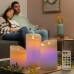 Πολύχρωμα Κεριά LED με Εφέ Φλόγας και Τηλεχειριστήριο Lendles InnovaGoods 3 Μονάδες