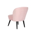 Armchair DKD Home Decor Black Light Pink Wood 60 x 70 x 78 cm