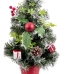 Joulupuu Punainen Monivärinen Muovinen Ananakset 40 cm