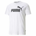 Férfi rövid ujjú póló Puma ESS LOGO TEE 586666 02 Fehér