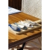 Zestaw do przystawek Home ESPRIT Niebieski Kolor Zielony Granatowy Bambus Porcelana Śródziemnomorski Ryby 36 x 18 x 1,3 cm 5 Czę