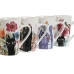 Mug Home ESPRIT Multicolour Porcelain Cat (4 Units)