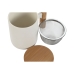 Hrnek s filtrem na čaj Home ESPRIT Bílý Nerezová ocel Porcelán 360 ml