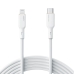 USB to Lightning Cable Aukey CB-SCL2 White Black 1,8 m