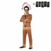Маскировъчен костюм за възрастни Th3 Party Кафяв Американски Индианец (2 Части)