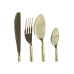 Cutlery DKD Home Decor Golden Stainless steel 4,5 x 1,5 x 21 cm 16 Pieces