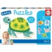 5-Puzzle Set Educa Children's Aquatic animals