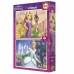 2 galvosūkių rinkinys Disney Princess Cinderella and Rapunzel 48 Dalys
