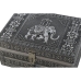 Ékszeres doboz DKD Home Decor Ezüst színű Égszínkék Fa Alumínium 17,5 x 12,5 x 8,5 cm