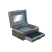Kutija za nakit DKD Home Decor Srebrna Nebesko plava Drvo Aluminij 17,5 x 12,5 x 8,5 cm