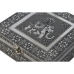 Pudełko na biżuterię DKD Home Decor Srebrzysty Błękitne niebo Drewno Aluminium 18 x 18 x 6 cm