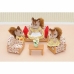 Lėlių namo priedai Sylvanian Families Sofa + 2 Armchairs + Table