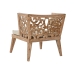 Σετ Τραπέζι με 3 Καρέκλες Home ESPRIT Μπεζ Φυσικό Ξύλο Τικ 133 x 60 x 70 cm