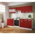 Virtuvės baldai Raudona PVC Stiklas Plastmasinis Melaminas 80 x 31 x 55 cm