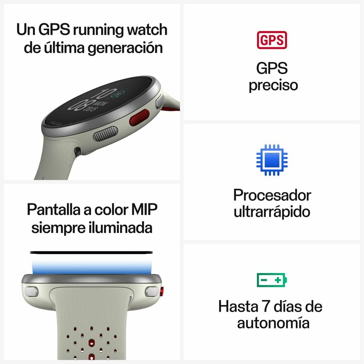 Smartklocka Polar 1,2"