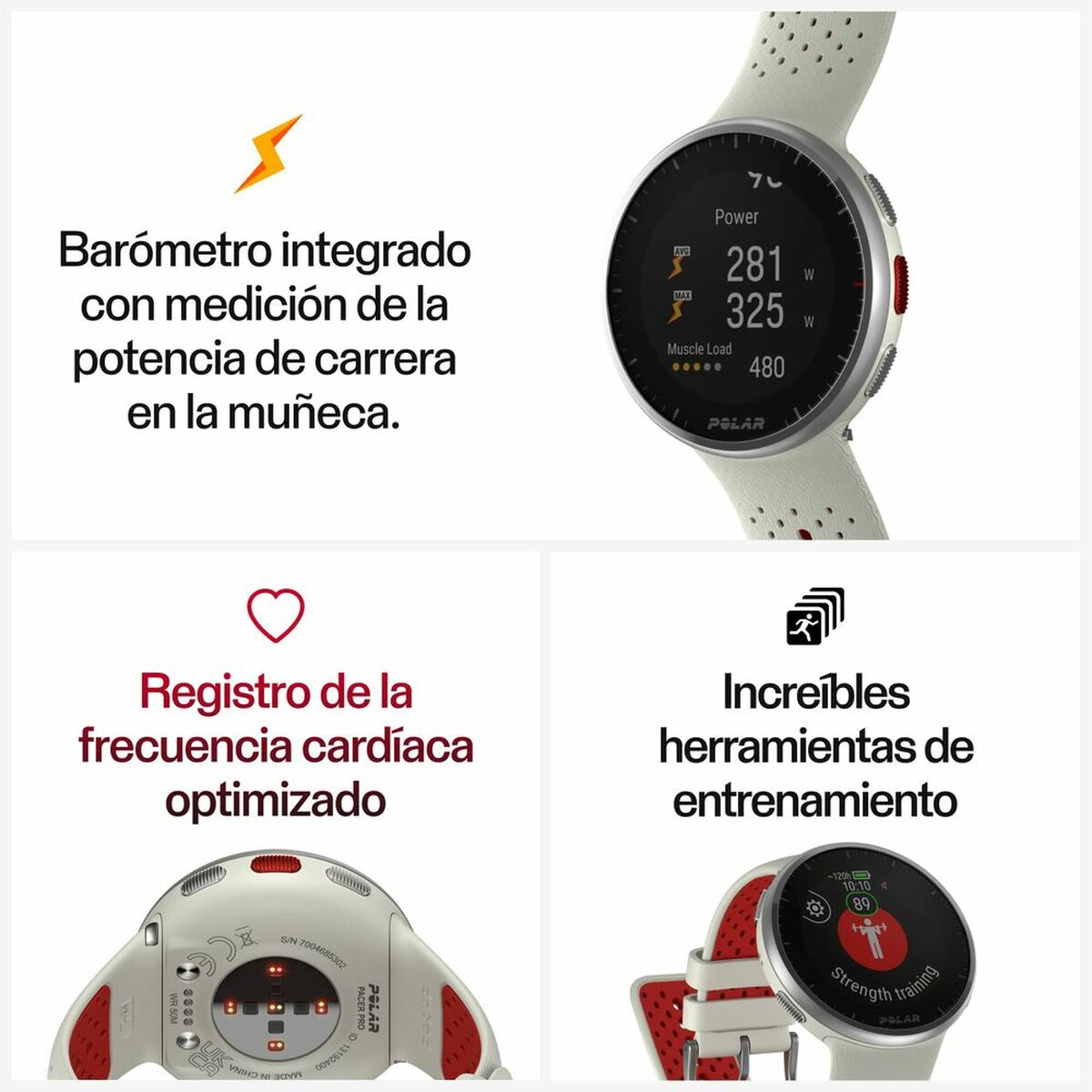 Smartklocka Polar 1,2"