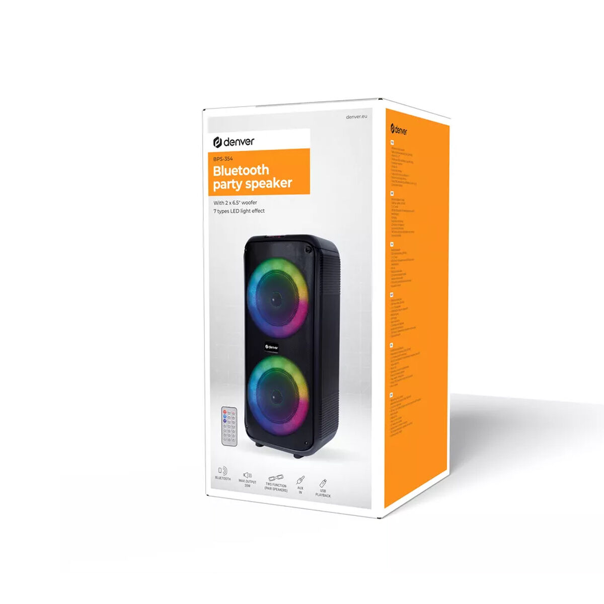 Dankzij de draagbare Bluetooth®-luidsprekers Denver Electronics