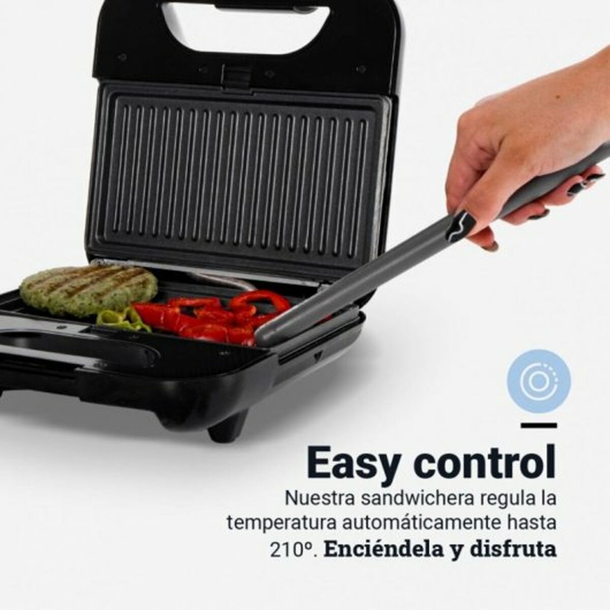 Sandwich Maker Universal Blue 700 W Sort