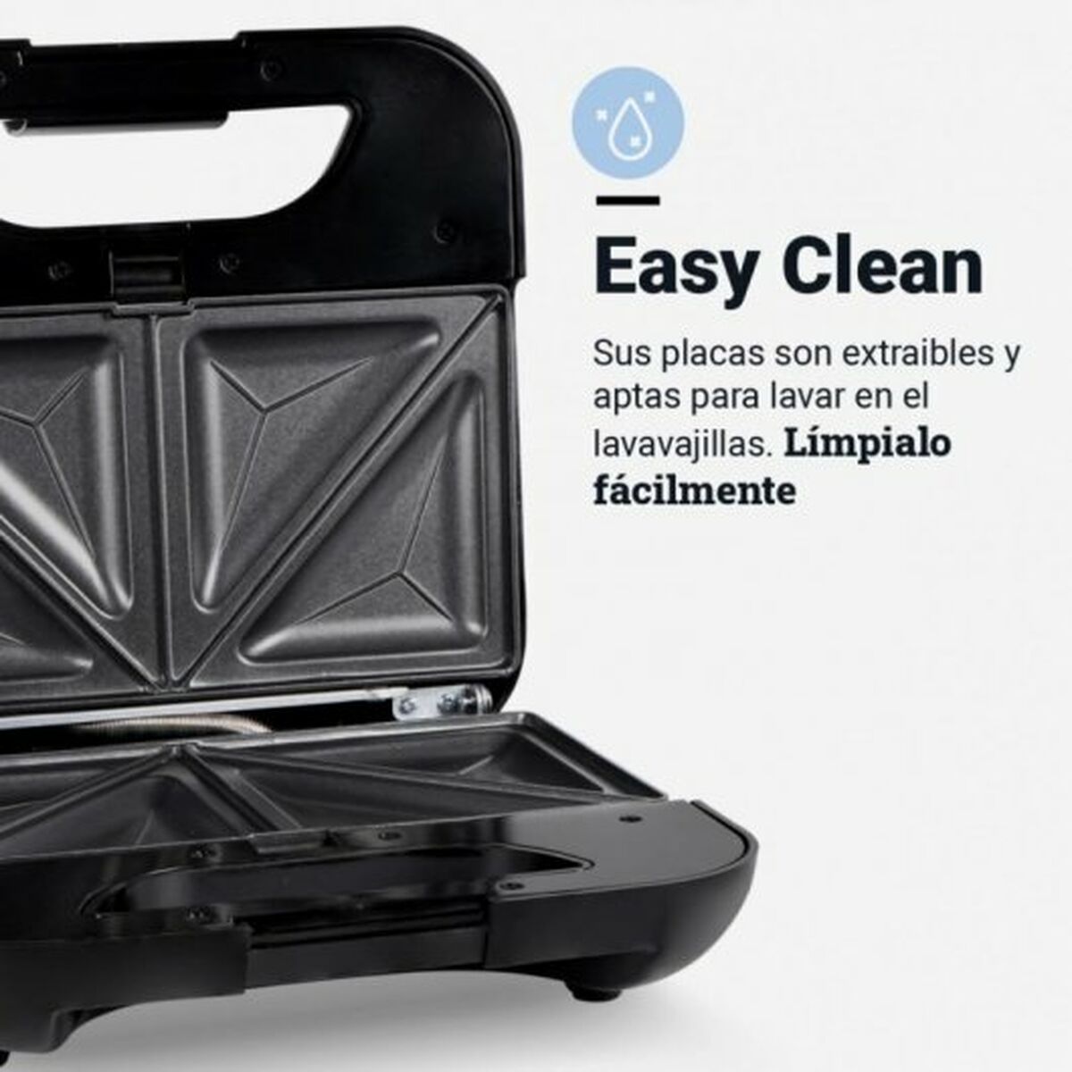 Sandwich Maker Universal Blue 700 W Sort