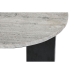 Kiegészítő Asztalka Home ESPRIT Fehér Fekete Márvány Mangófa 41 x 41 x 51 cm