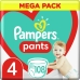 Plenky na jedno použití Pampers Pants 4 (108 kusů)