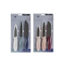 Knife Set DKD Home Decor 2 x 1,5 x 19,5 Stainless steel polypropylene 2 Units 3 Pieces