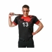Costume for Adults Black Bloody Rugby (1 Piece)