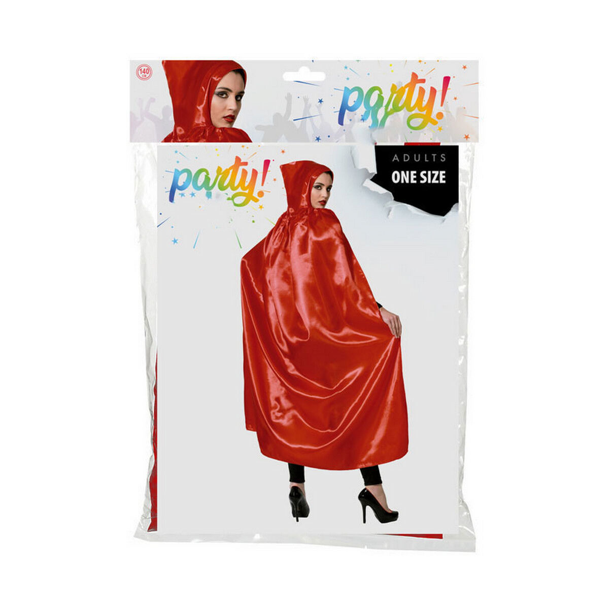 Capa Rojo Con capucha
