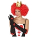 Glove Black Red Queen of Hearts