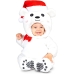 Fantasia para Bebés My Other Me Branco Urso Natal 7-12 Meses
