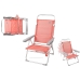 Plážová stolička Colorbaby Ružová 48 x 57 x 99 cm Viacpolohový