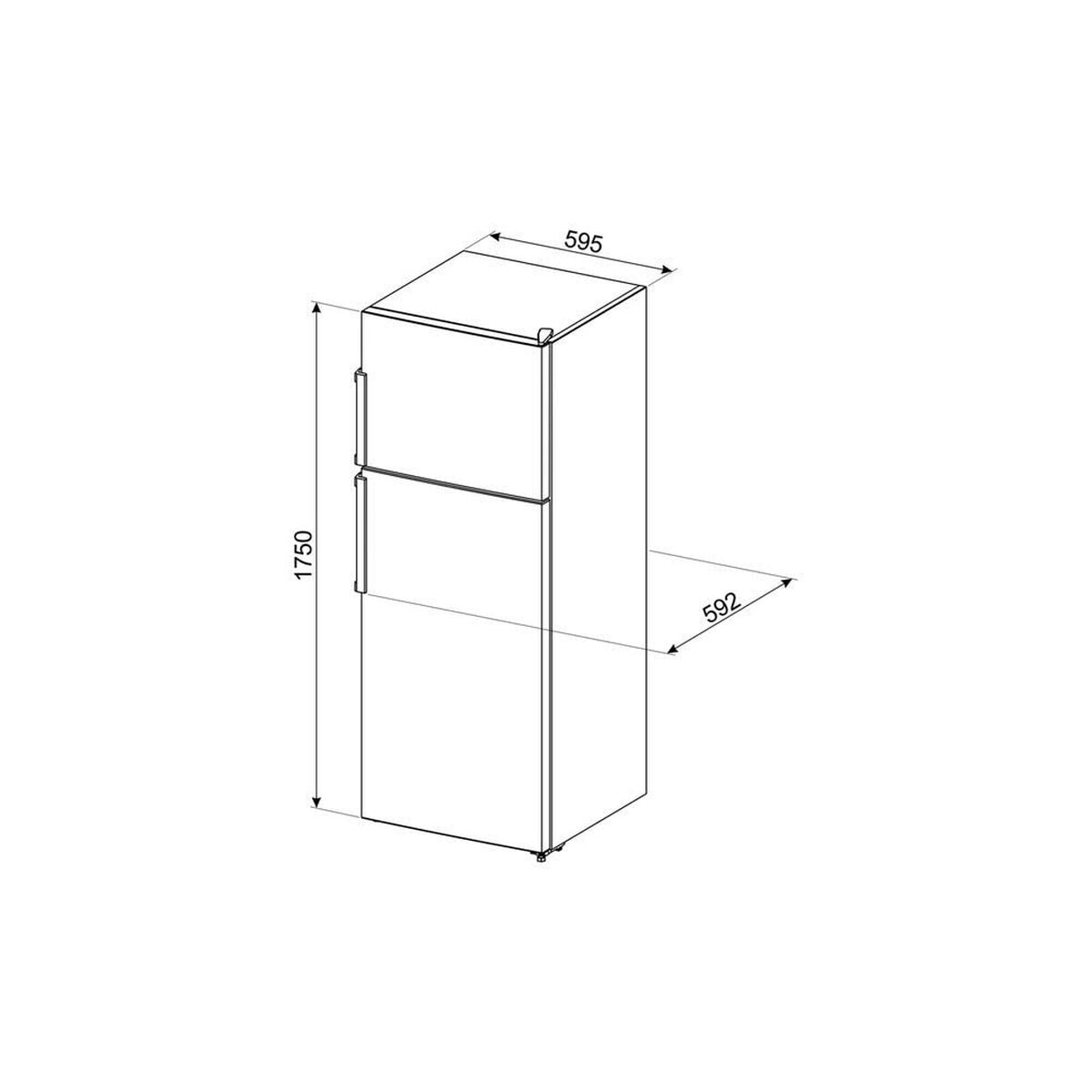 Koel-vriescombinatie Smeg FD32F Wit