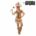 Maskeraadi kostüüm täiskasvanutele Th3 Party Pruun Ameerika indiaanlane (1 Tükid, osad)