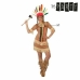 Costume for Adults Th3 Party Brown American Indian (1 Piece)