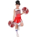 Kostým pro děti Cheerleader Červený 150 cm (Repasované B)