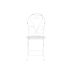 Zestaw Stołowy z 2 Krzesłami Home ESPRIT Biały 60 x 60 x 70 cm