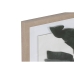 Maleri Home ESPRIT Blad av plante Skandinavisk 52,8 x 2,5 x 62,8 cm (2 enheter)