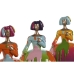 Декоративная фигура Home ESPRIT Разноцветный Дама 21 x 16 x 25 cm (3 штук)