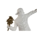 Figura Decorativa Home ESPRIT Branco Dourado 41 x 24 x 66 cm